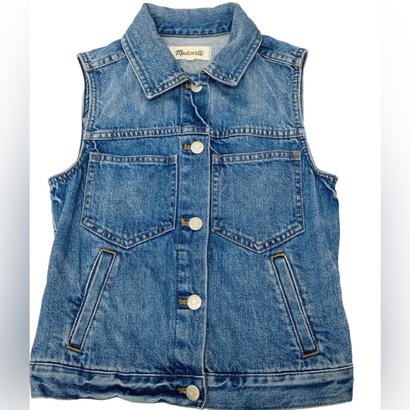 Madewell Jackets & Blazers - Madewell Blue Denim Vest